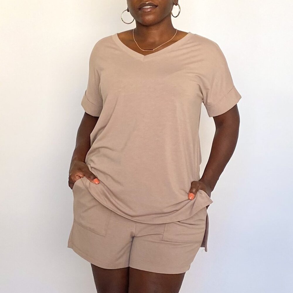 Cozy Matching Pant & Shirt Set - Ash Mocha